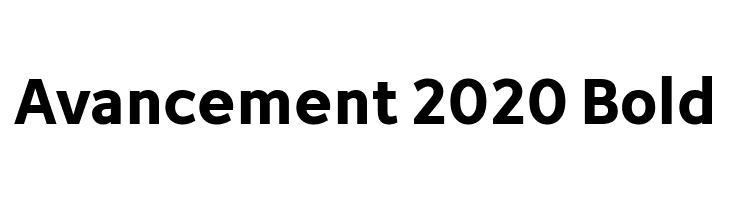 Avancement 2020 Bold  नि: शुल्क फ़ॉन्ट्स डाउनलोड