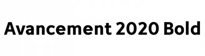 Avancement 2020 Bold  les polices de caractères gratuit tlcharger