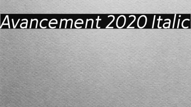 Avancement 2020 Italic Fuentes examples