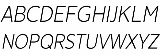 Avancement 2020 Light Italic Fonte MAIÚSCULAS