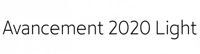 Avancement 2020 Light  नि: शुल्क फ़ॉन्ट्स डाउनलोड