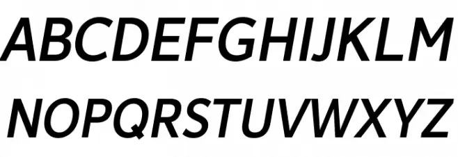 Avancement 2020 Medium Italic 字体 大写