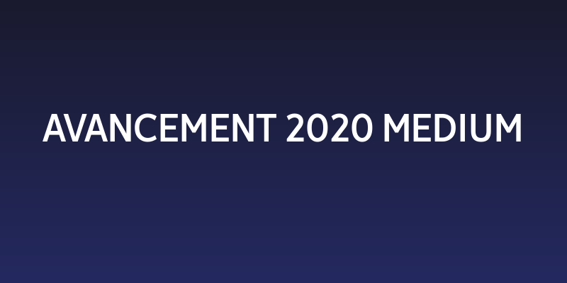 Avancement 2020 Medium Social Header