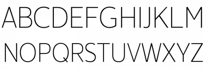 Avancement 2020 Thin Schriftart Groß