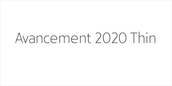 Avancement 2020 Thin Logo