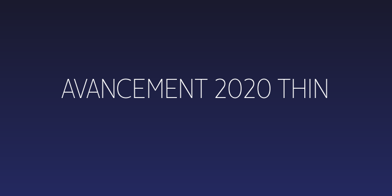 Avancement 2020 Thin Social Header
