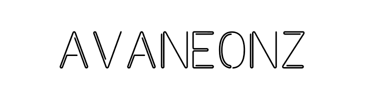 Avaneonz  フリーフォントのダウンロード