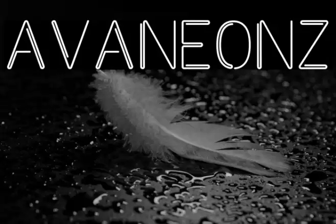 Avaneonz Font examples