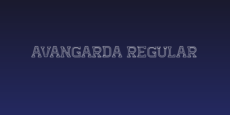 Avangarda Regular Social Header