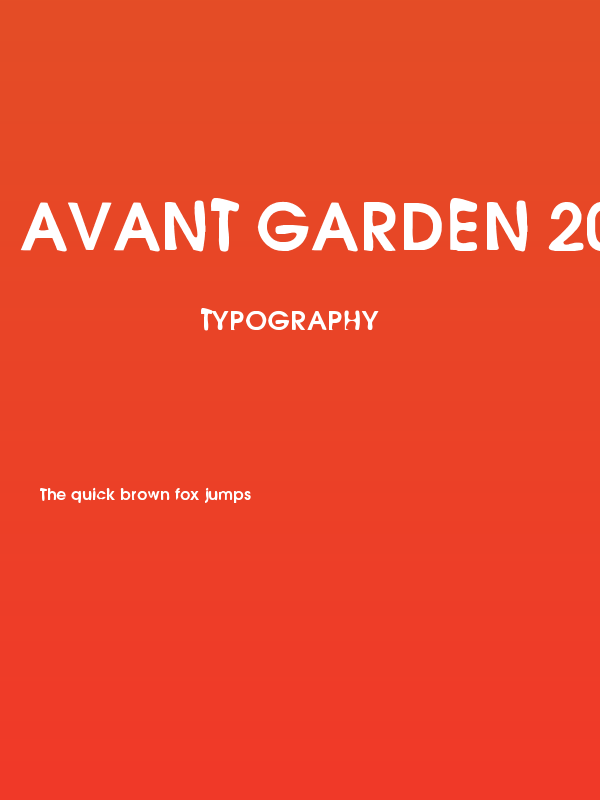 Avant Garden 2042 Regular Poster