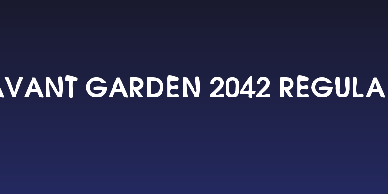 Avant Garden 2042 Regular Social Header