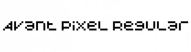 Avant Pixel Regular  フリーフォントのダウンロード