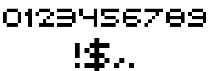 Avant Pixel Regular Font OTHER CHARS