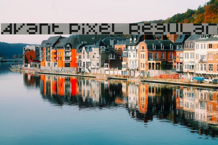 Avant Pixel Regular Font examples