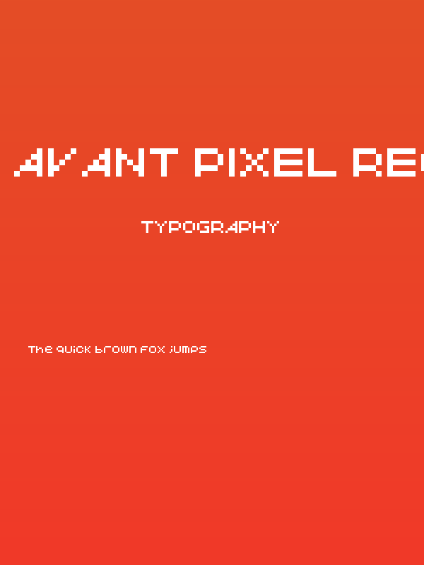 Avant Pixel Regular Poster