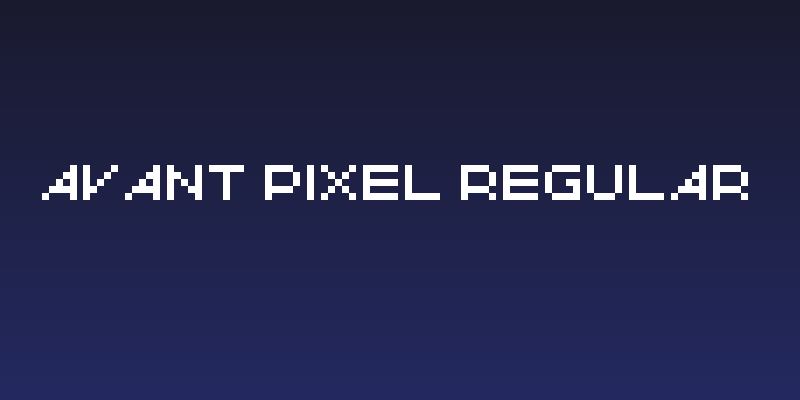 Avant Pixel Regular Social Header