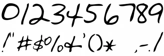 Avant que... MF Font OTHER CHARS