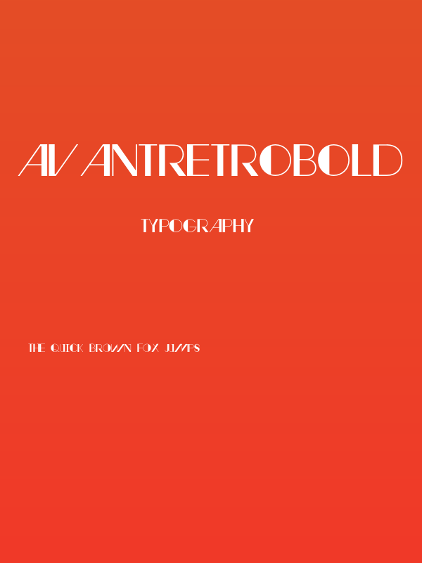 AvantRetroBold Poster