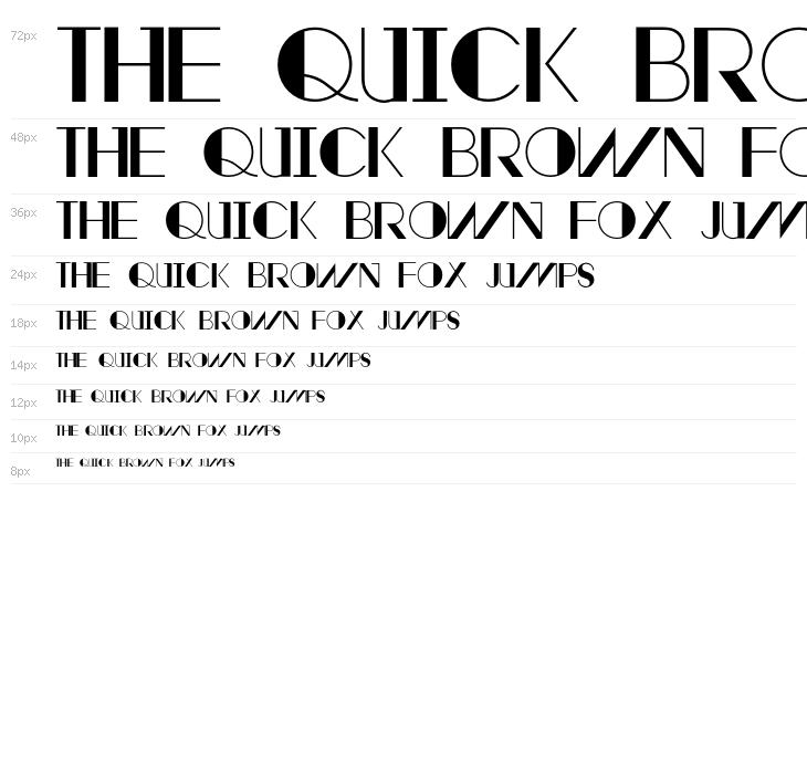 AvantRetroBold Waterfall