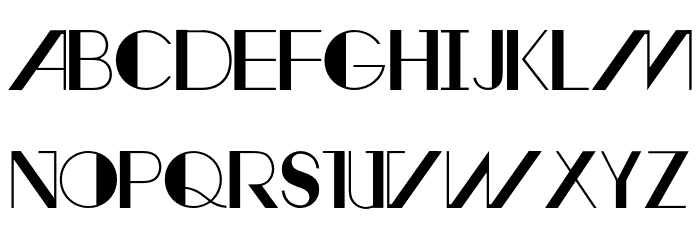 AvantRetroBold Font Litere mici