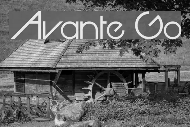 Avante Go Font examples