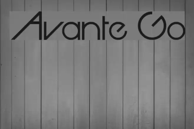Avante Go Font examples