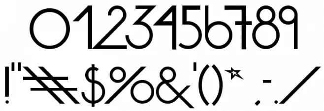 Avante Return Font OTHER CHARS