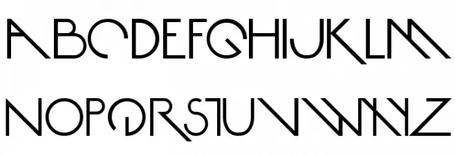 Avante Return Шрифта ВЕРХНИЙ