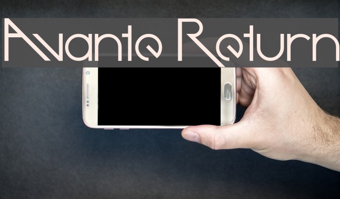 Avante Return Font examples