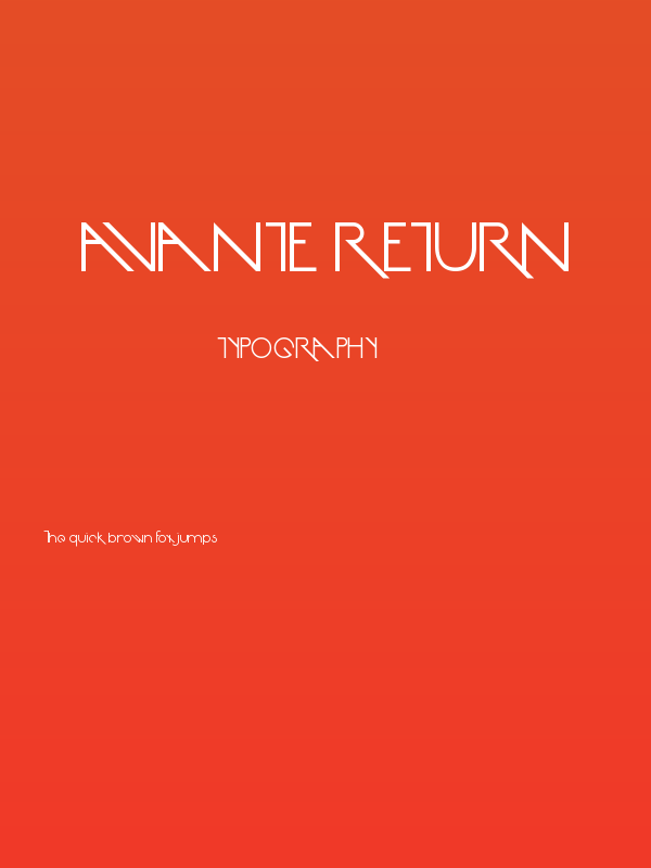 Avante Return Poster