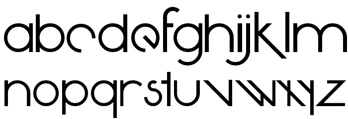 Avante Return Font LOWERCASE