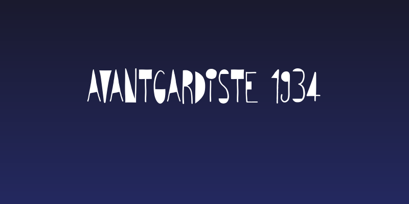 Avantgardiste 1934 Social Header
