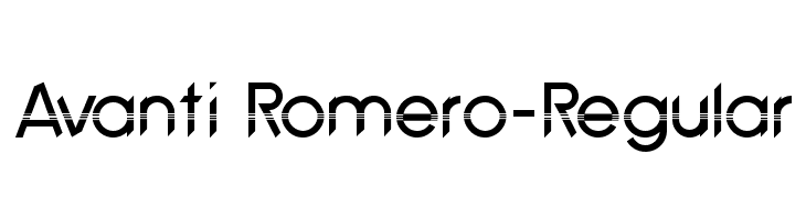 Avanti Romero-Regular Font