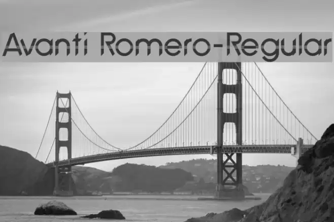 Avanti Romero-Regular Font examples