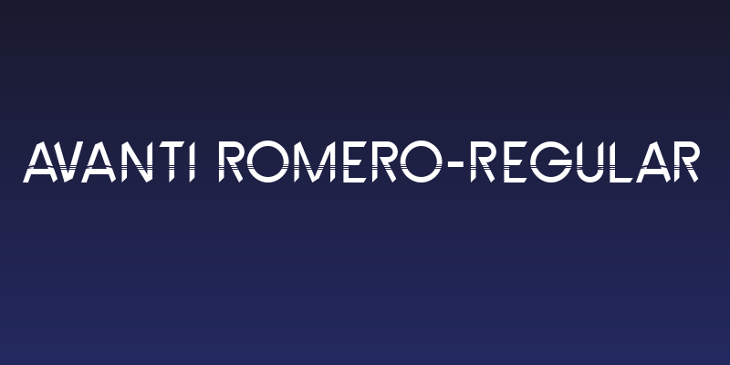 Avanti Romero-Regular Social Header