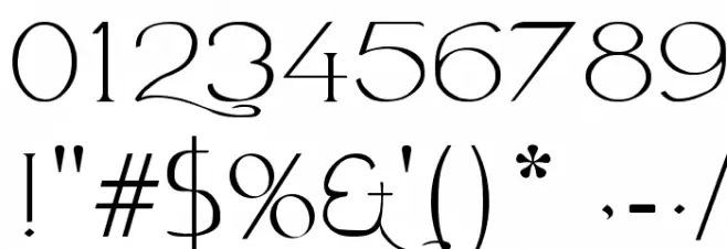 Avanti Serif Regular Font OTHER CHARS