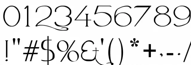 Avanti Serif Regular Font OTHER CHARS