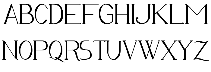 Avanti Serif Regular Font LOWERCASE