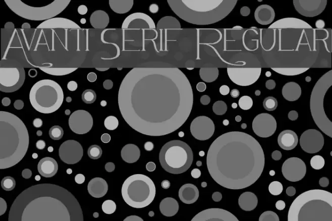 Avanti Serif Regular Font examples