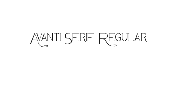 Avanti Serif Regular Logo