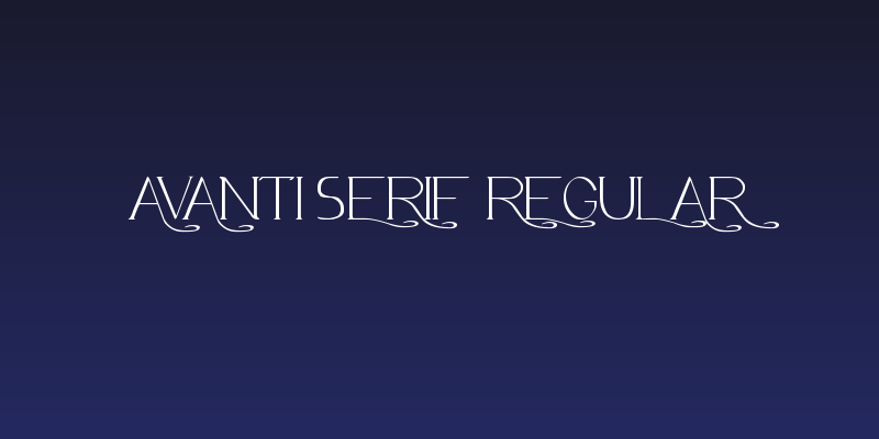 Avanti Serif Regular Social Header