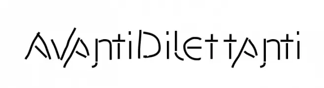 AvantiDilettanti  font caratteri gratis