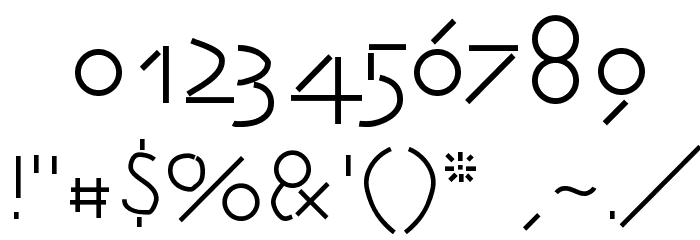 AvantiDilettanti Font OTHER CHARS