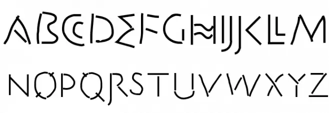 AvantiDilettanti Schriftart Groß