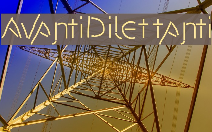 AvantiDilettanti Font examples