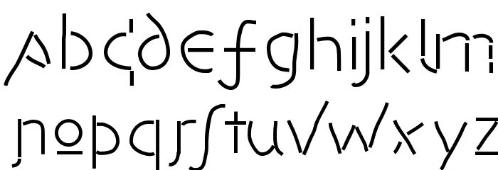 AvantiDilettanti Font LOWERCASE