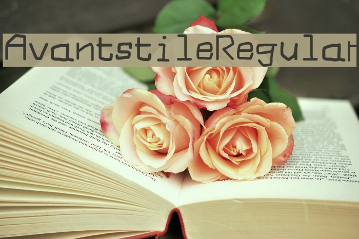Avantstile Regular Font examples