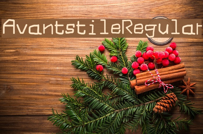 Avantstile Regular Font examples