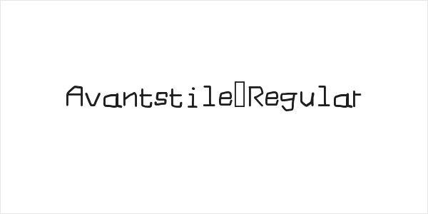 Avantstile Regular Logo