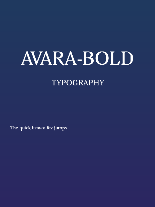 Avara-Bold Poster